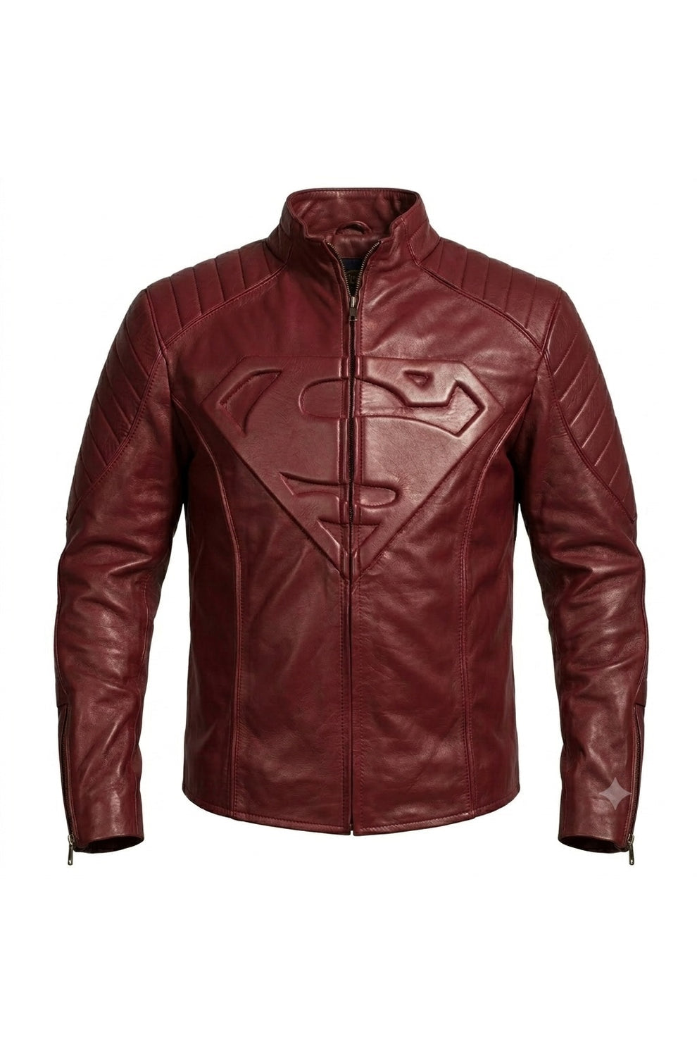 Men's Movies Jackets\MMJ18 Superman Smallville Tom Welling Style Emblem Faux Leather Jacket