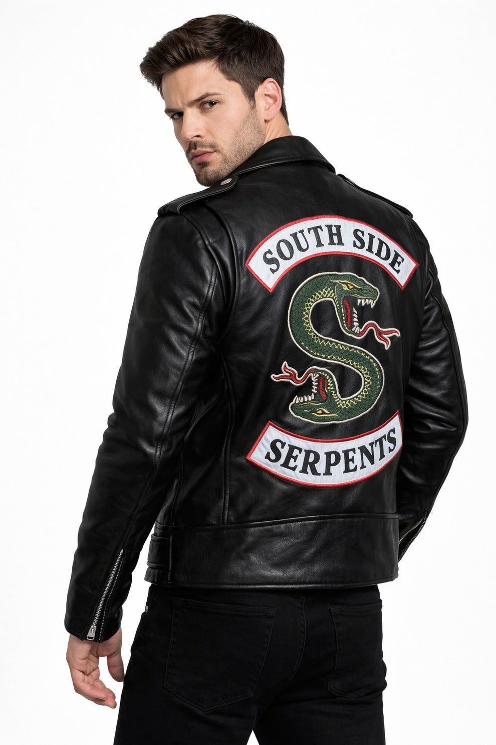 Men's Movies Jackets\MMJ02 Riverdale Jughead Jones SouthSide Serpent Leather Jacket