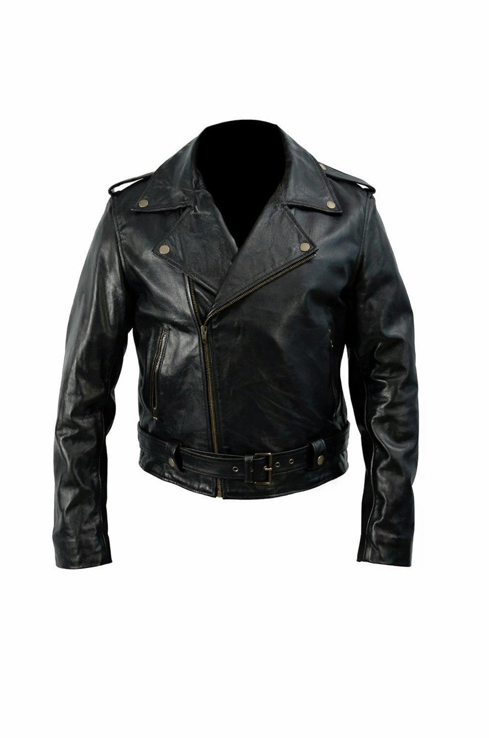 Men's Movies Jackets\MMJ07 Johnny Depp Black Leather Cry Baby Motorcycle Leather Jacket