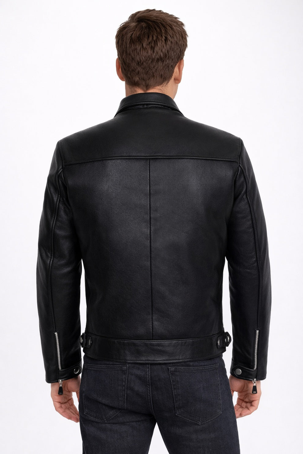 German Luftwaffe Cowhide Biker Style Men's Jacket
