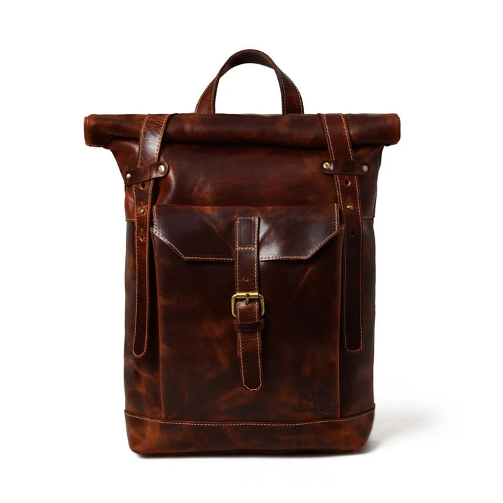 Brown Saddleback Backpack- Roll Top (Copy)