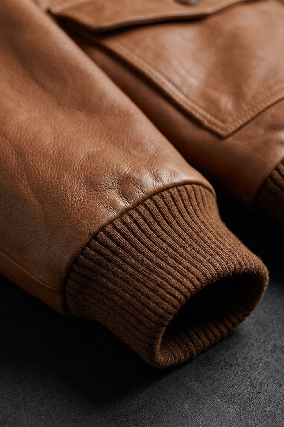 A003 Men Real Leather Classic Coat Cocoa Brown Army Classic Aviator Jacket Fur Collar