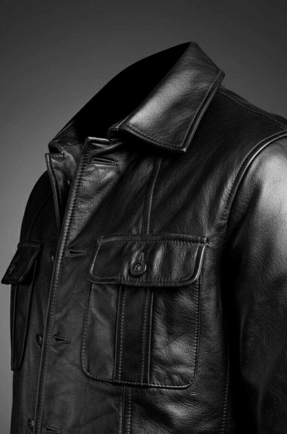 Men's Blazer Wear Coat Classic Formal Easy Rider Genuine Leather Jacket
