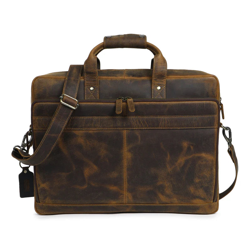 European Hunter Leather Briefcase