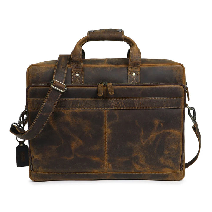 European Hunter Leather Briefcase