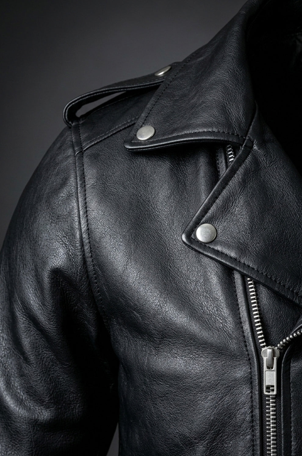 Black Brando Real Leather Jacket