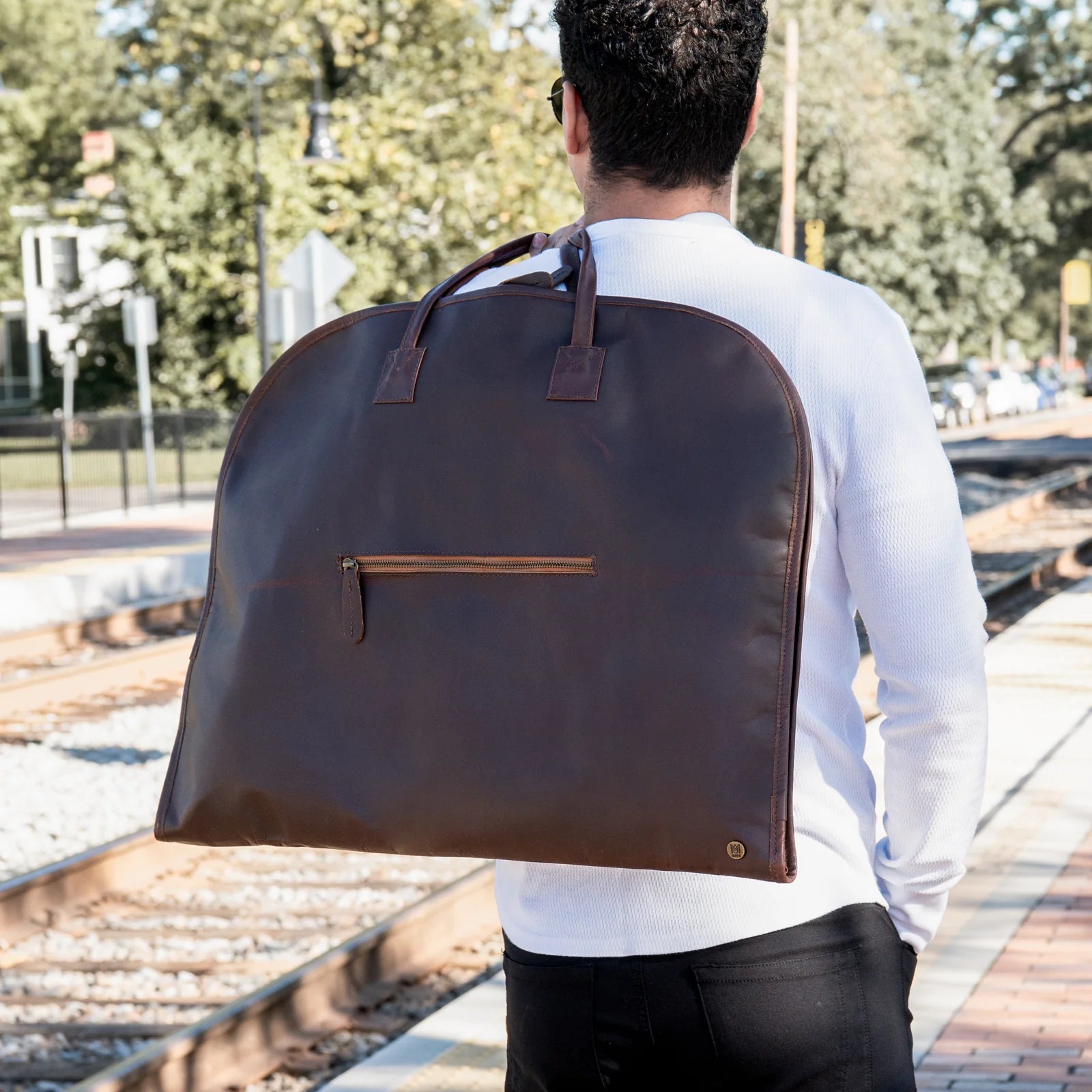 3rd Anniversary Leather Suit Carrier