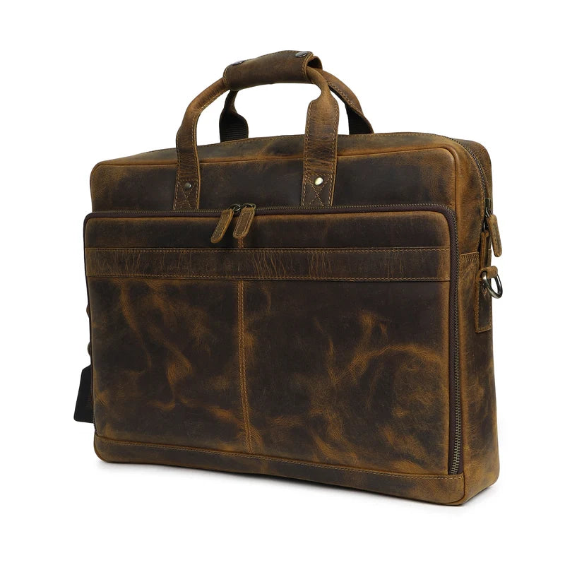 European Hunter Leather Briefcase