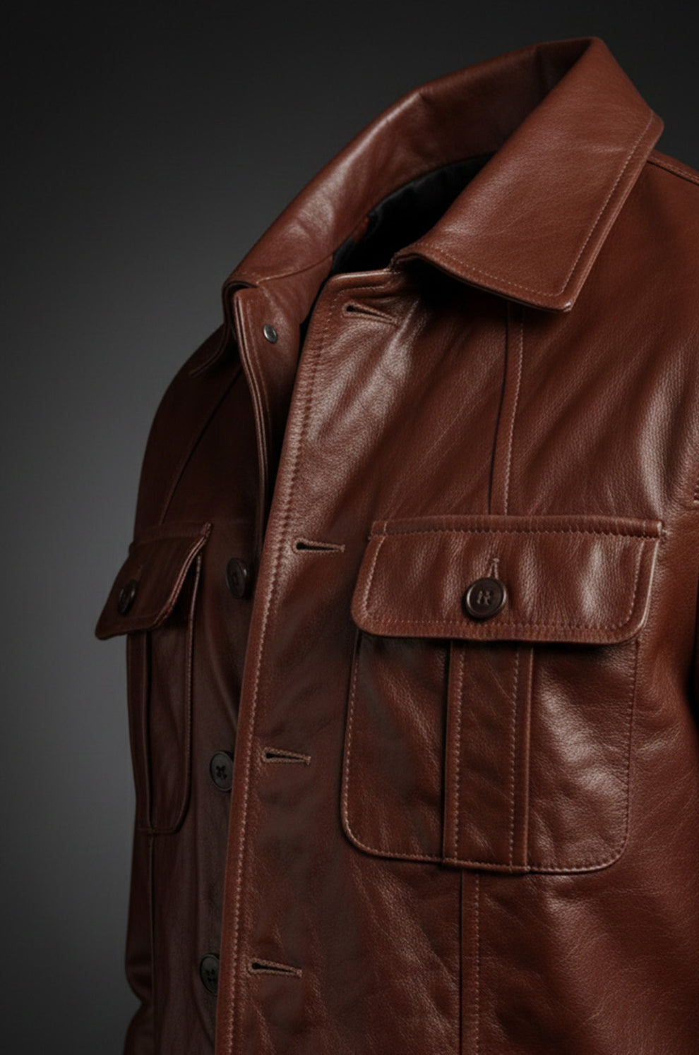 Men's Blazer Wear Coat Classic Formal Easy Rider Genuine Leather Jacket