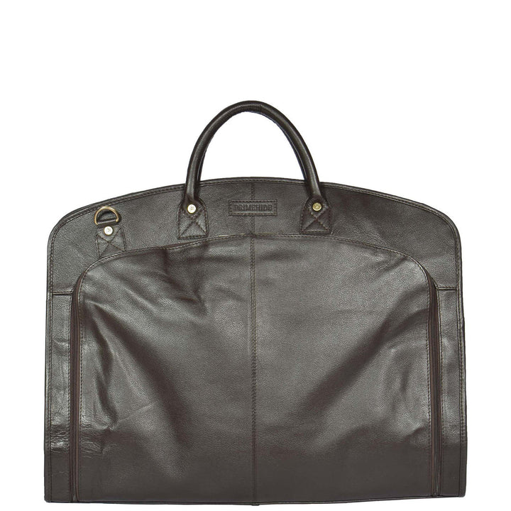 Real Leather Suit  Dress Carrier HOL933 Brown