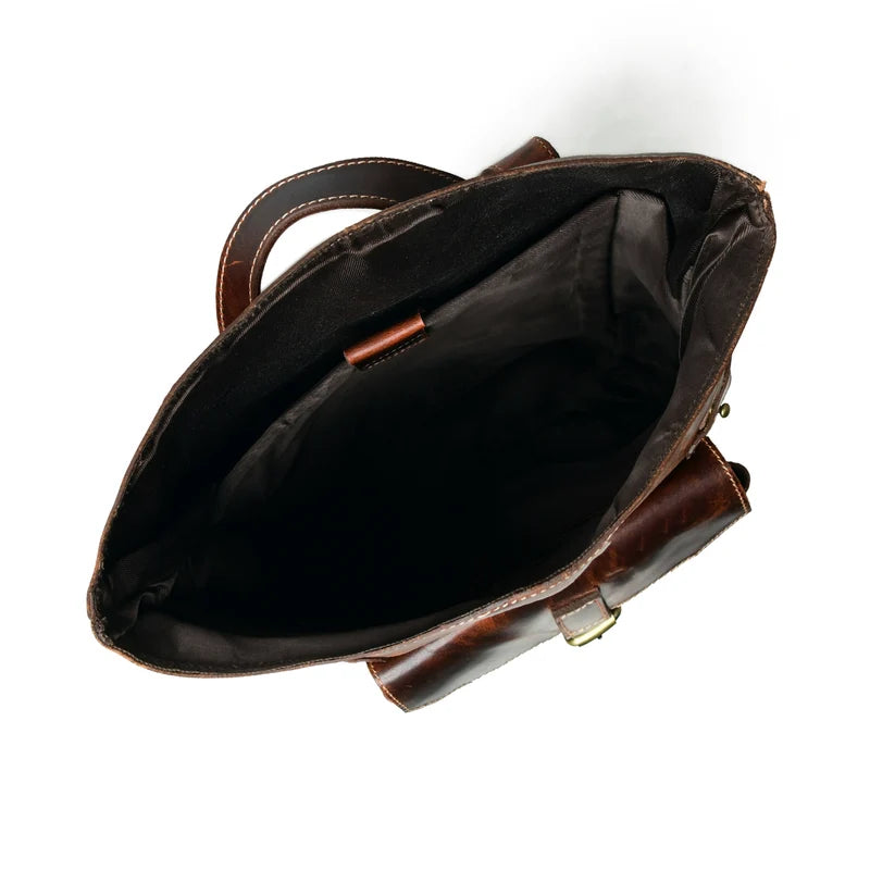 Brown Saddleback Backpack- Roll Top (Copy)